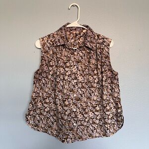 Levi's Floral Sleeveless Blouse